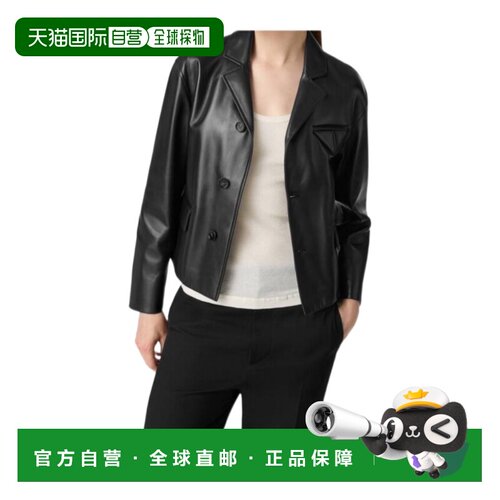 1h可退 香港直邮Bottega Veneta 长袖皮夹克 844014V5BX0