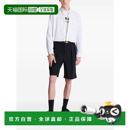 1h可退 香港直邮BALMAIN 男士T恤 FH1EG000BB73GAB AW2025 白色 T