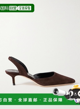 香港直邮Staud 女士 Sebastian 绒面革露跟浅口鞋 F25F6004SFESPR