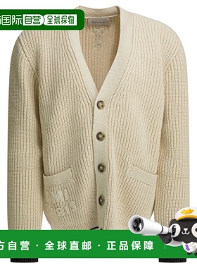 1h可退 香港直邮Ami Paris 男士 白色羊毛混纺针织衫 UKC383KN016