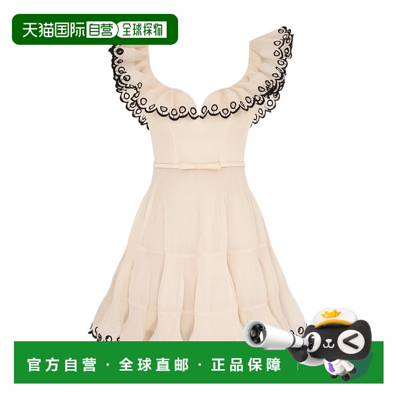 香港直邮Zimmermann 荷叶边迷你连衣裙 7024DC26R