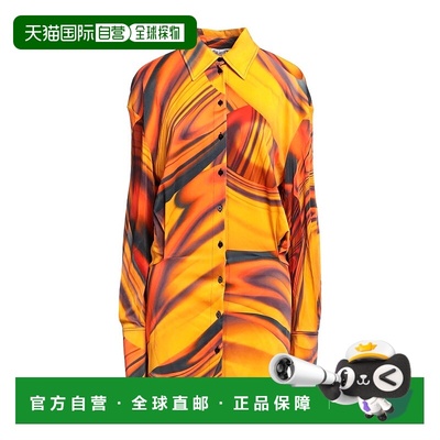 1h可退 香港直邮The Attico 女士 衬衫式连衣裙 orange橙色 舒适