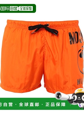 香港直邮Moschino 莫斯奇诺 男士 泳裤 orange橙色 舒适时尚