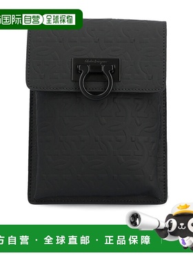 香港直邮Salvatore Ferragamo 徽标翻盖斜挎包 241149单肩包