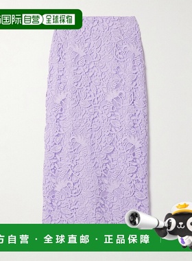 香港直邮CAROLINA HERRERA 女士 凸纹蕾丝中长半身裙 S2411N314CF