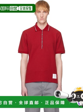 1h可退 香港直邮Thom Browne 汤姆 布朗 男士 红色 RWB Waffle-Kn