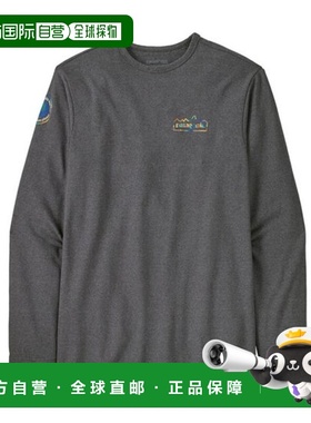 自营欧洲直邮PATAGONIA UNITY FITZ男士黑色棉质圆领卫衣