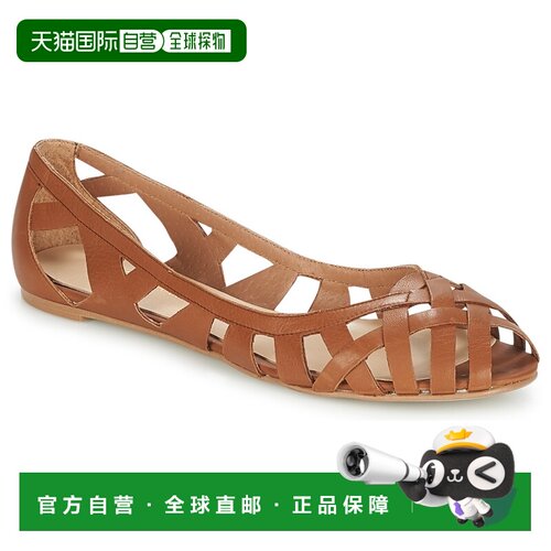 欧洲直邮Jonak鞋子女平底鞋/芭蕾舞鞋棕色DERAY