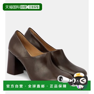 1h可退 香港直邮Lemaire 女士 Anatomic 80 皮质浅口鞋 brown棕色