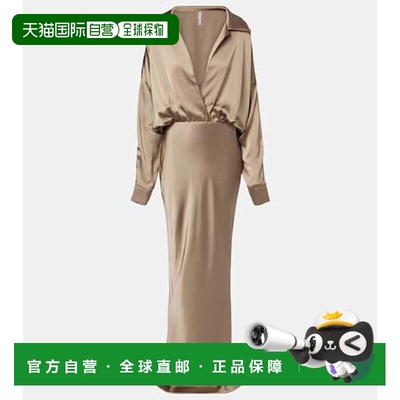 香港直邮NORMA KAMALI 诺玛 卡玛丽 女士 缎面礼服