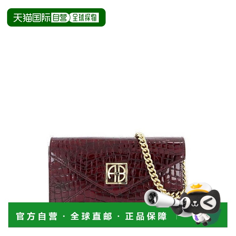 1h可退 香港直邮ANINE BING 女士 链条单肩包 A1310823 red红色