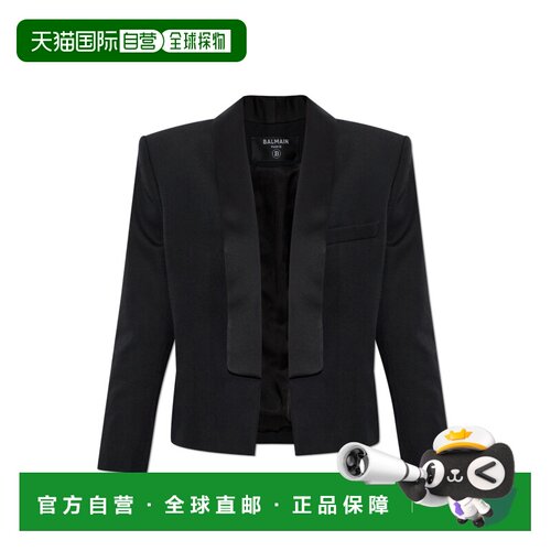 香港直邮BALMAIN 女士西服 HF1SC305ME54EAP AW2026 黑色 长袖西
