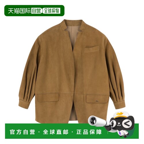 自营 欧洲直邮Longchamp珑骧 女士棕色夹克外套套【付后1h可退】
