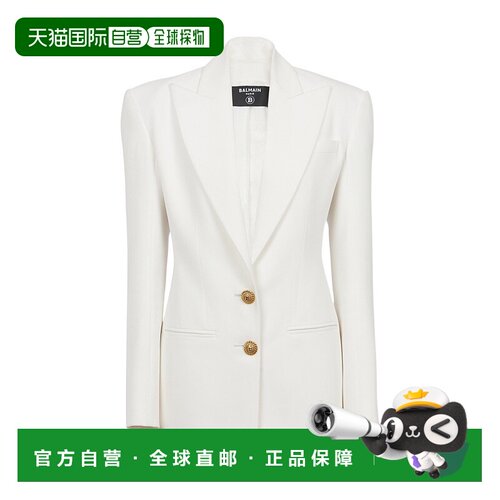 香港直邮Balmain 长袖单排扣西装外套 CF1SE055VE【付后1h可退】