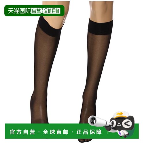 1h可退 香港直邮Wolford 女士 Touch 20 绸缎及膝袜 black黑色 舒