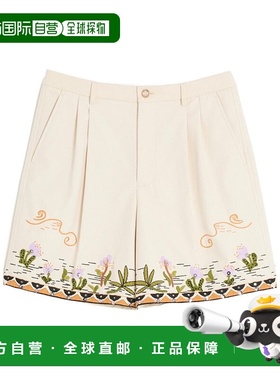 香港直邮Valentino 花卉刺绣提花短裤 VRDE33ASK