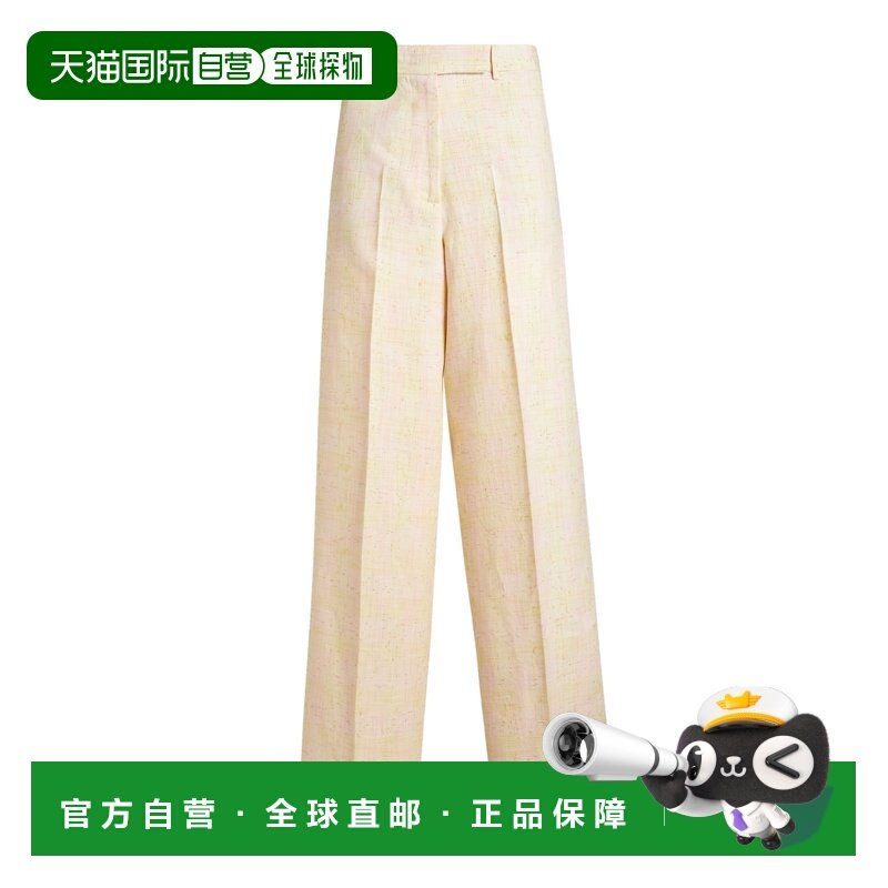 1h可退 香港直邮Etro 艾特罗 女士 亚麻混纺阔腿裤 brown棕色 舒,女装/女士精品,休闲裤,淘宝优惠券,粉丝福利购,淘宝优惠卷