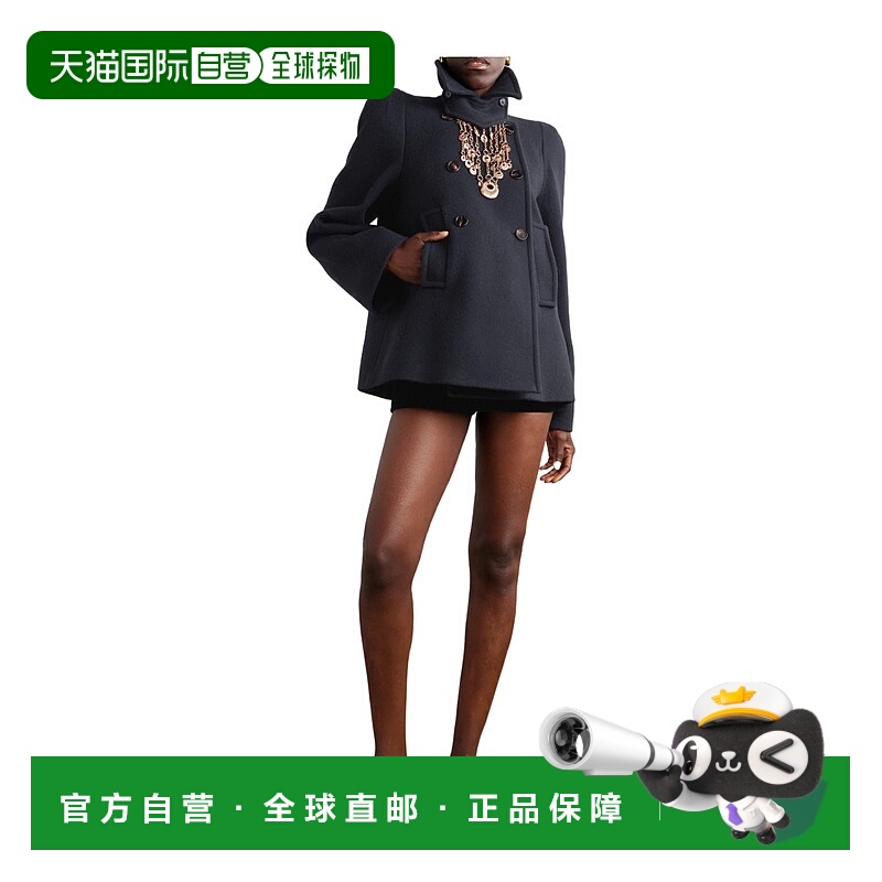 香港直邮Chloe 双排扣大衣 CH25SMA03052