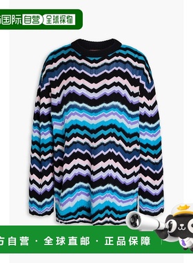 1h可退 香港直邮MISSONI 米索尼 女士 磨毛嵌花针织毛衣 DS24WN10