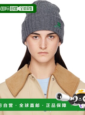 1h可退 香港直邮GANNI 甘尼 女士 灰色毛线帽 A6928 grey灰色 舒