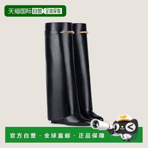 自营欧洲直邮Givenchy纪梵希 Shark Pinch女士黑色皮革短靴
