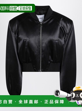 1h可退 香港直邮The Attico 女士 黑色光泽短款短夹克 260WCB0010