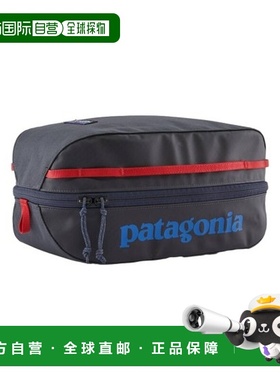 自营欧洲直邮PATAGONIA BLACK HOLE深灰色再生聚酯拉链收纳包男女