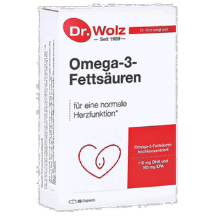 欧洲直邮德国高提纯60%深海鱼油Omega3+维E软化心脑血管护心60粒