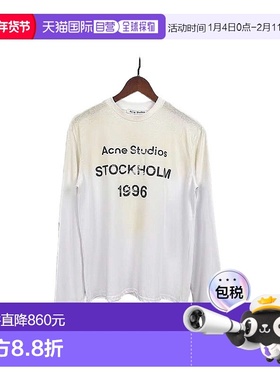 欧洲直邮Acne Studios艾克妮1996系列字母Logo印花T恤明星同款长