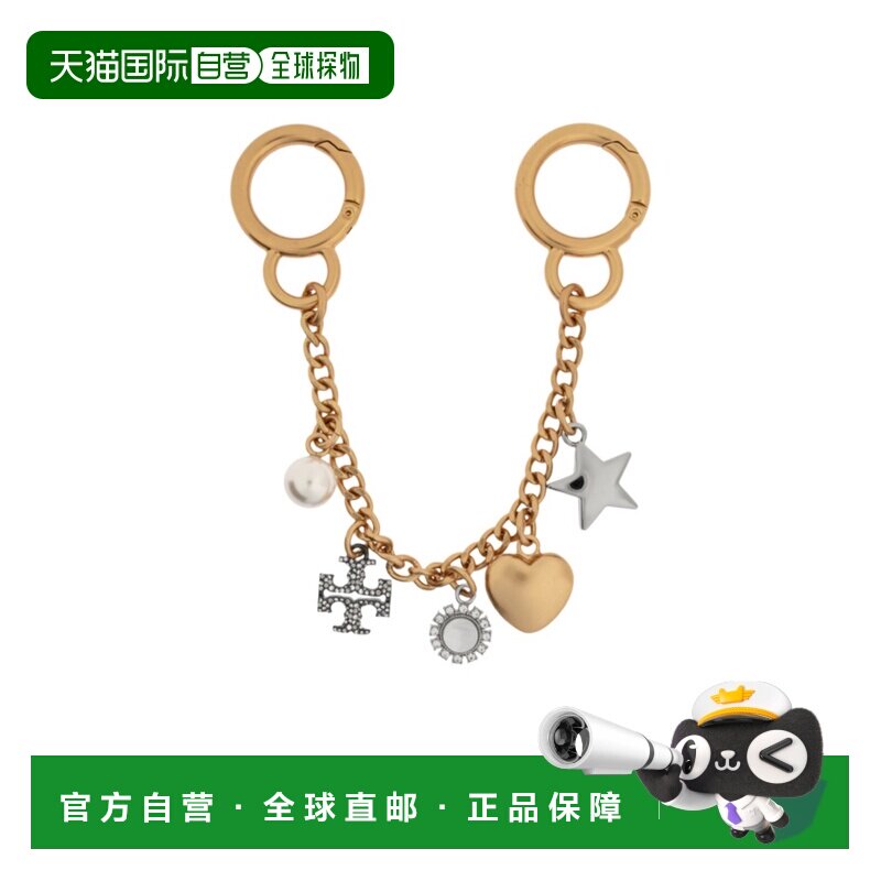 香港直邮TORY BURCH 女士钥匙扣 162217960 SS2025 花色 缀饰钥匙