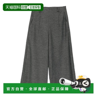 阔腿裤 腰带袢休闲裤 EW002641TE16666 Armani 香港直邮Emporio