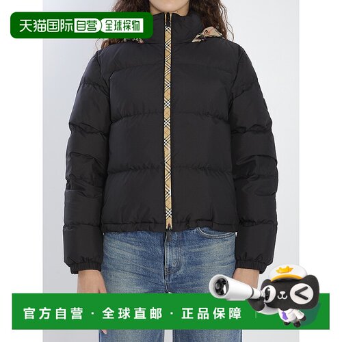 1h可退 香港直邮Burberry 巴宝莉 女士 蓬松隐形帽夹克 8110250