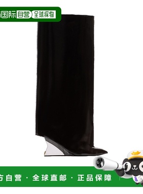 1h可退 香港直邮Balmain 尖头长筒靴 GN1TA209LSMR厚底鞋