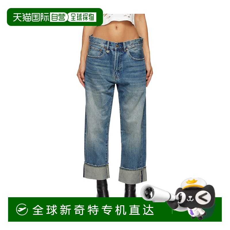 香港直邮R13 徽标牛仔长裤 R13WD111-D250A