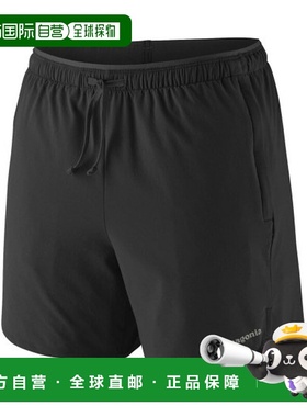 自营欧洲直邮PATAGONIA MULTI TRAILS女士黑色再生聚酯弹性腰头短