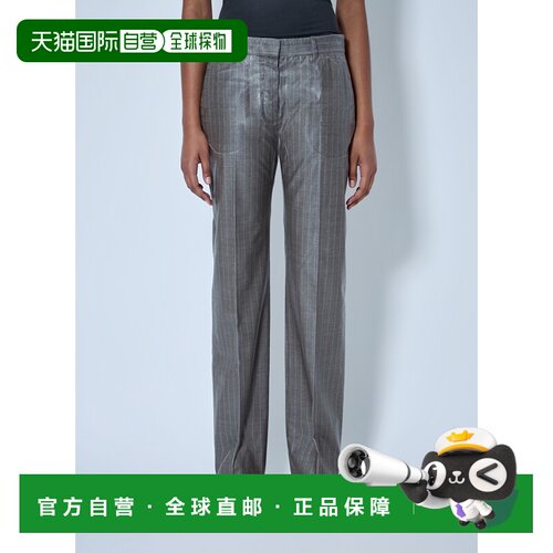 香港直邮Acne Studios 艾克妮 女士 涂层细条纹裤子 AK1030