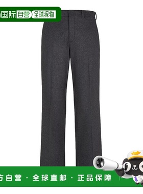 香港直邮Fendi 芬迪 男士 折痕细节直筒裤 休闲裤FB1020ASCA