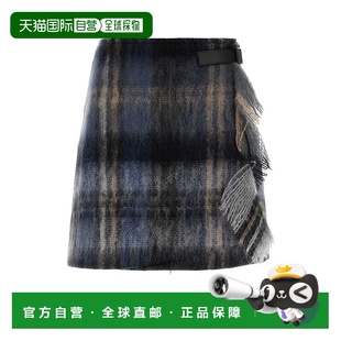 刺绣马海毛混纺迷你半身裙 1h可退 女士 罗意威 香港直邮LOEWE