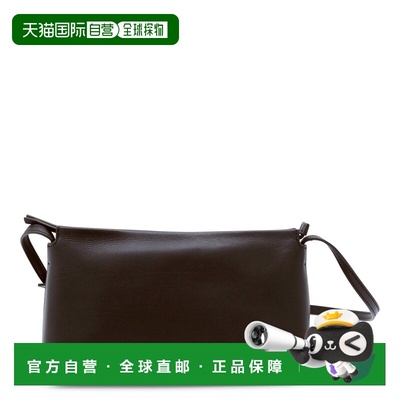 1h可退 香港直邮The Row 女士 RENE 黑色皮革斜挎包 W1859L648