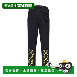 黑色徽标印花运动裤 White OMCH026F19E30010 香港直邮Off 1h可退