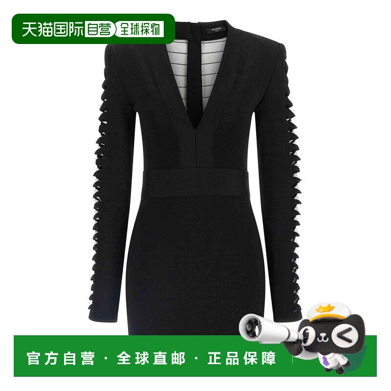 1h可退 香港直邮BALMAIN 女士连衣裙 FF0R8049KI98EAB AW2025 黑
