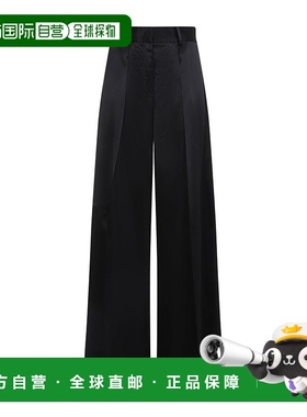 香港直邮Jil Sander 褶裥休闲裤 J03KA0264J-65246阔腿裤直筒裤