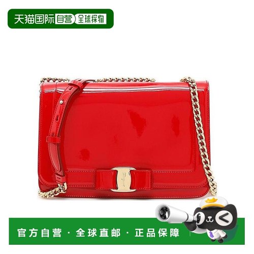 香港直邮Salvatore Ferragamo Vara蝴蝶结单肩包 21G878斜挎包