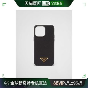 普拉达 Pro Max 欧洲直邮PRADA iPhone 十字纹 99新未使用