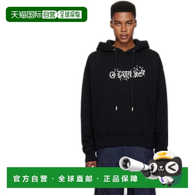 1h可退 香港直邮Off-white 男士 黑色 Bookish Flower Skate 连帽