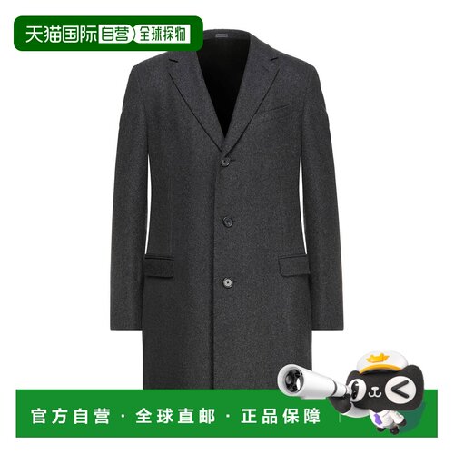 香港直邮Lanvin 朗雯 男士 大衣 grey灰色 舒适时尚