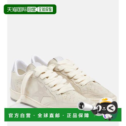 1h可退 香港直邮GOLDEN GOOSE 女士 Ball 星星绒面革运动鞋厚底
