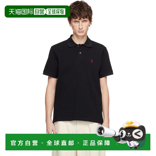 1h可退 香港直邮Ami Paris 男士 AMI Paris 黑色 Cotton Ami de C