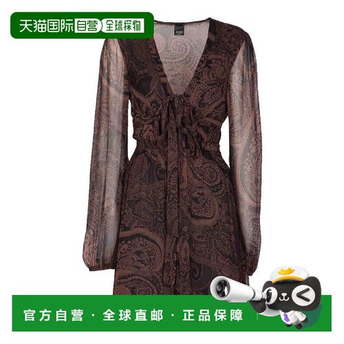 香港直邮PINKO 女士连衣裙 106744A389ZL1BROWN AW2025 棕色