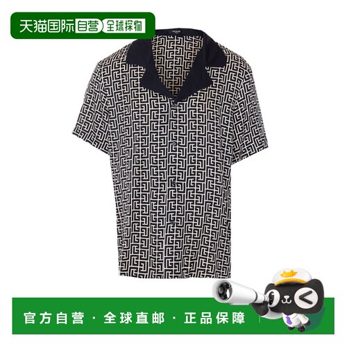 1h可退 香港直邮BALMAIN 男士T恤 HN133VI36GXE SS2026 黑色